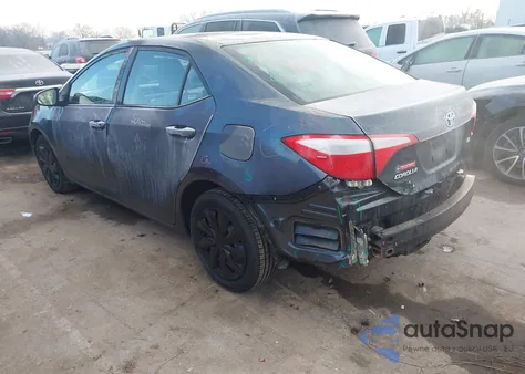 2016 Toyota Corolla Le z USA, uszkodzony, nr VIN 2T1BURHE3GC666500